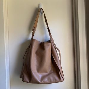 Allsaints Tan Paradise North/South Tote